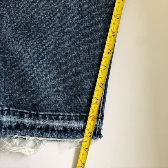 Pistolsa High Waist Skinny Jeans Medium Dark Wash Light Distressing Size 25 - Picture 13 of 13